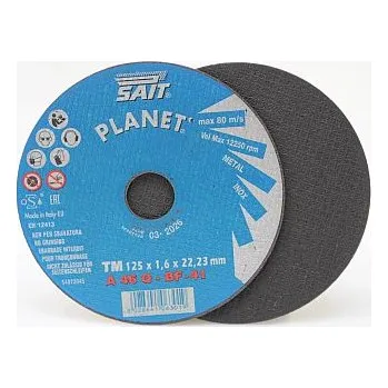 Řezný kotouč SAIT Řezný kotouč 125x1,6x22,23 TM A46Q PLANET rovný