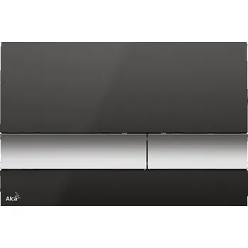 Alcadrain M1728-2 Tlačítko ovládací černá/chrom mat M1728-2