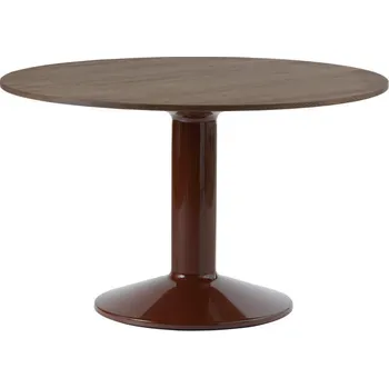 Jídelní stůl Muuto Stůl Midst Ø120, dark oak/dark red