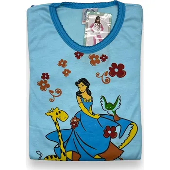 Dívčí pyžamo Vn.Lot Dívčí pyžama s dlouhým rukávem ADRIANA Barva: Tyrkysová, Velikost: 98/104