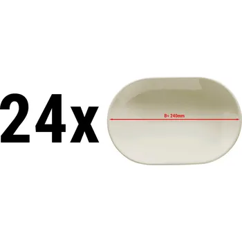 Talíř G.Gastro (24 Kusů) MAYA - Talíř ovál Ø 24 cm