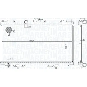 Chladič motoru Chladič, chlazení motoru MAGNETI MARELLI 350213176200