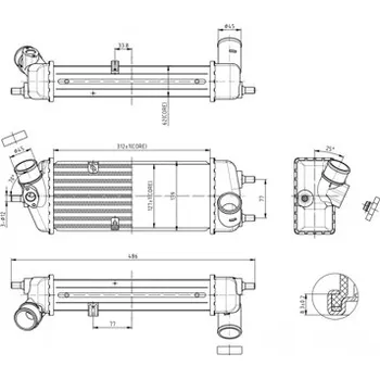 Chladič motoru Chladič turba HART 619 566