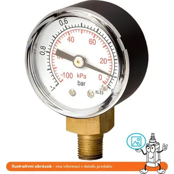 Barometr Pneumatics & Hydraulics Manometr stranový 0/4 bar - 40 - 1/8"