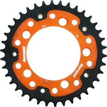 Řetězová sada pro motocykl Rozeta SUPERSPROX STEALTH RST-991:38-ORG oranžová 38 zubů, 525