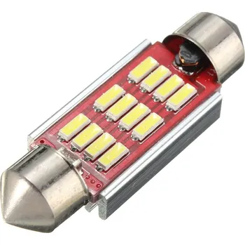Autožárovka LED 12x 4014 SMD SUFIT Hliníkové chlazení, CANBUS - 39mm, Bílá