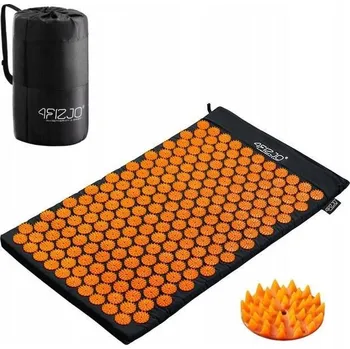 Akupresurní podložka 4FIZJO Akupresurní podložka 72 x 42 cm černá/oranžová