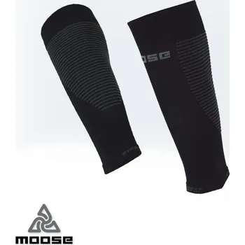 Cyklistické návleky COMPRESS KINETIC kompresní návleky na lýtko Moose černá M