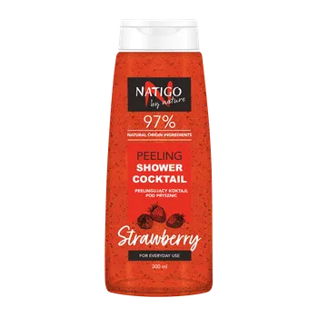 Sprchový gel Natigo By Nature Strawberry peelingový sprchový gel jahoda, 300 ml