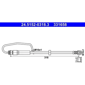 Brzdová hadice Brzdová hadice ATE 24.5152-0318.3