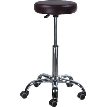 LuxuryForm DESIGN Taburet PING na podstavě s kolečky - černý