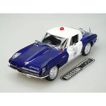 autíčko Chevrolet Corvette 1965 Police (sběratelský model, určeno pouze k vystavení)