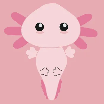 Malování podle čísel - Axolotl 2 Velikost: 30x30cm, Rámování: Pouze srolované plátno