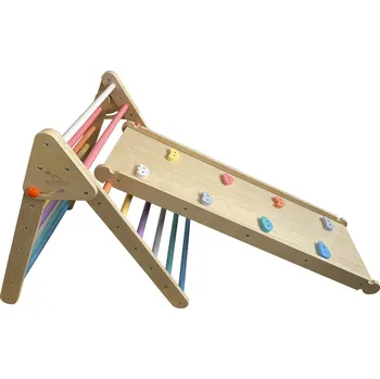 Výuková hračka 2Kids Toys Piklerové trojúhelník s deskou pastelový