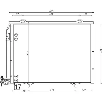 Výparník klimatizace Kondenzátor, klimatizace MAHLE AC 211 001S