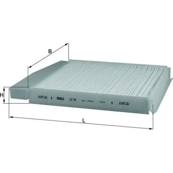 Ventilátor topení a klimatizace Kabinový (pylový) filtr MAHLE LA 54
