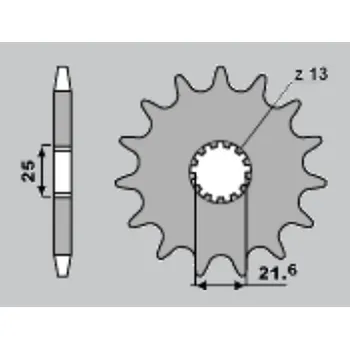 Řetězová sada pro motocykl CHT řetězové kolo přední 566 17 KAWASAKI VN 800 VULCAN 95-05, SUZUKI GSX-R 1000 01-08, SV 1000 03-06, TL 1000S/R 97-02, GSX 1100F 88-96, GSF 1200/1250 BANDIT 95-15, GSX 1400 01-06 (A4250566170) (CHT řetězové kolo přední 566 17 KAWASAKI VN 800 VULCAN 95-05