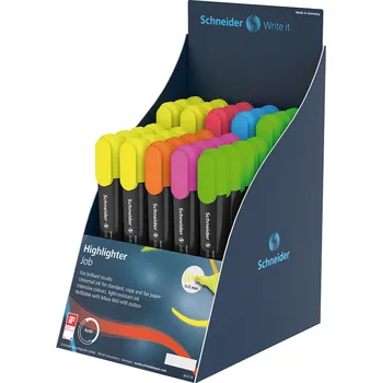 Zvýrazňovač Zvýrazňovač SCHNEIDER Job, 85ks ve stojánku