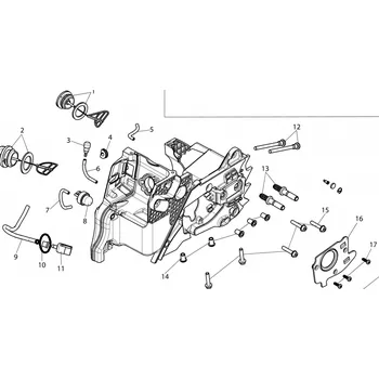 Motorová pila Trubice OleoMac motorové pily - Originál 61110162BR