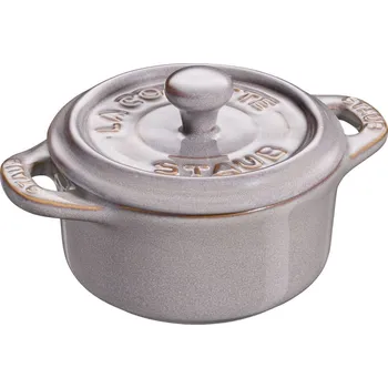 Hrnec Staub Cocotte Mini keramická zapékací forma 10 cm/0,2 l, antická šedá, 40511-998