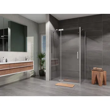 Lansanit Sprchový kout Brix 1400x1000, chrom/čiré sklo, levé provedení