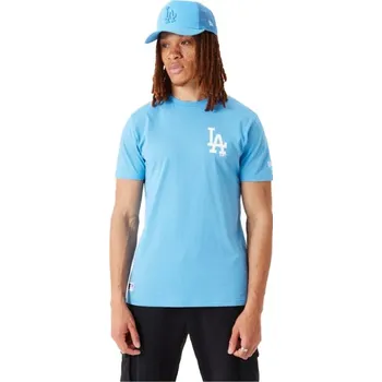 Pánské tričko s krátkým rukávem New Era LEAGUE ESSENTIALS LC TEE LOS ANGELES DODGERS tyrkysové 60332277 - S | UK 9 | US 9,5
