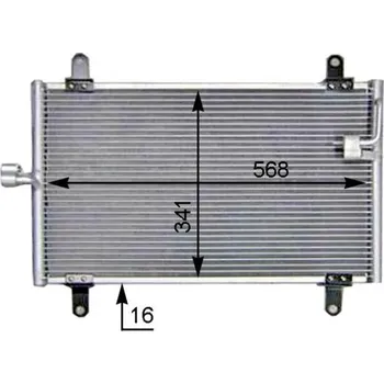 Výparník klimatizace Kondenzátor, klimatizace MAHLE AC 514 000S