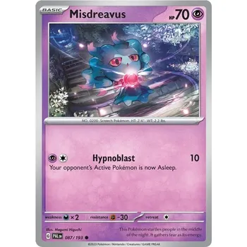 Sběratelská karetní hra Misdreavus 087/193 - Paldea Evolved Typ karty: Non-Holo