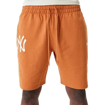 Pánské kraťasy Pánské kraťasy na volný čas New Era MLB LEAGUE ESSENTIALS SHORTS NEW YORK YANKEES oranžové 60357057 - L | UK 5,5 | US 8