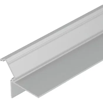 LED lišta TopLux Profil GLOW12 DOWN A1C stříbrný elox, na hranu SDK do niky (metráž) 3209654120