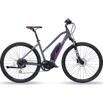 Elektrokolo Crossové elektrokolo Head E I-Peak I women grey matt/purple Velikost rámu: 50cm