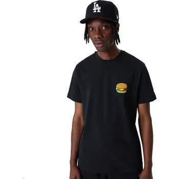 Pánské tričko s krátkým rukávem New Era FOOD GRAPHIC TEE NEWERA černé 60357072 - XL | UK 7,5 | US 10