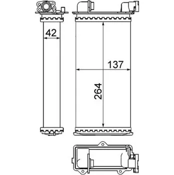 Výměník tepla, vnitřní vytápění MAHLE AH 94 000S