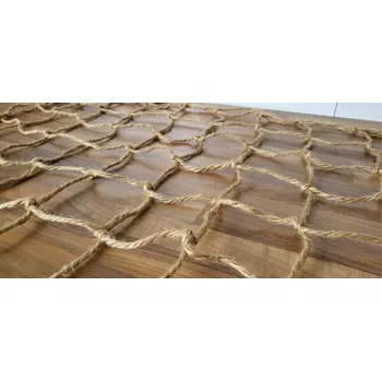 Síť na náklad Síť JUTA 1 x 1 m oka 10x10 cm (Juta síť 1x1 m - 4 mm)