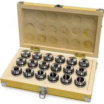 Příslušenstí k soustruhu OPTIMUM Kleštiny ER32, 3 – 20 mm, sada 18 ks - 3441122