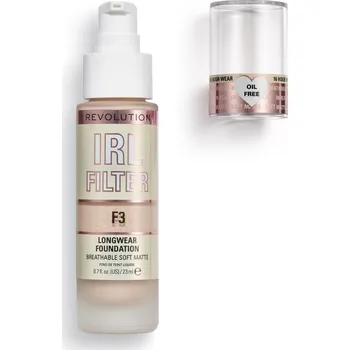 Přípravek na tvář Makeup Revolution IRL Filter Longwear Foundation F3 make-up 23 ml