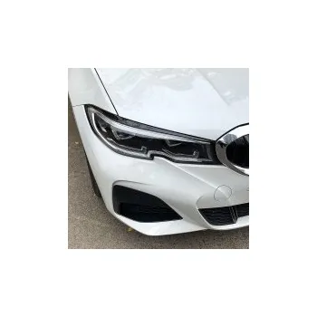 Tuning Mračítka předních světlometů BMW 3 G20/G21 -- rok výroby 2018-22 (černý lesk)