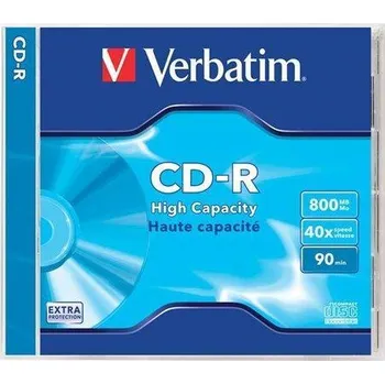 SSD disk CD-R 800MB, 90min., 40x, Verbatim, jewel box