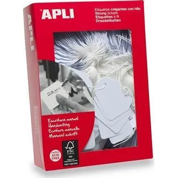 Samolepící etiketa Cenové etikety, bílá, 11 x 29mm, APLI