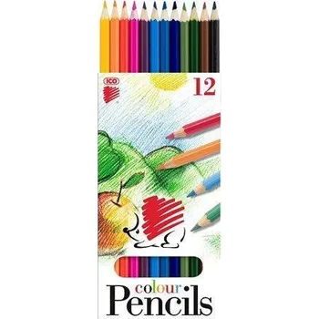 Pastelka Barevné pastelky "Ježek", 12 barev, šestihranné, ICO 7140144000/71400