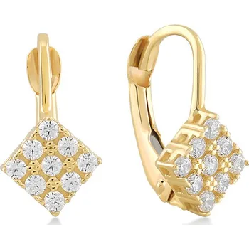 Náušnice Lillian Vassago Zlaté patentové náušnice se zirkony LLV06-GER225