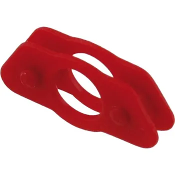 DK - Rozlišovač na zoubkové klíče MALÝ Tmavě červená