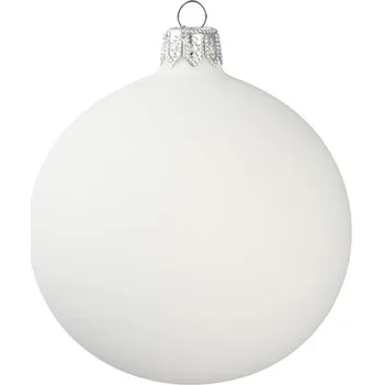 GLASSOR 8591190000001 baňka 8 cm bílá