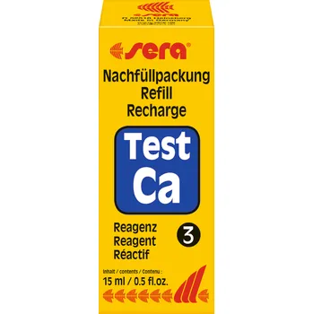Test akvarijní vody Sera Ca činidlo 3 vápnik 15ml (Sera Ca-činidlo 3 calcium 15ml / náhradní náplň)