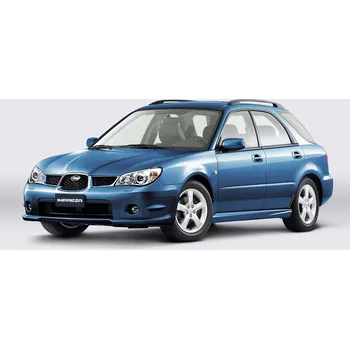Nosič kol Příčníky Modula Oval Bar Open Rail Alu Subaru Impreza kombi 2005-2010 s podélníky
