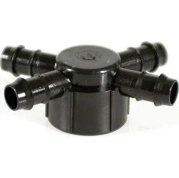 Zavlažovač Hlavice 1" se 4 vývody pro Tandem-GDF 16 mm, ABS