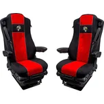 Autopotahy textilní pro MERCEDES MP IV/V, od 2011 do 2021 černo-červená barva (č. 121)