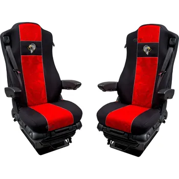 Potah sedadla Autopotahy textilní pro MERCEDES MP IV/V, od 2011 do 2021 černo-červená barva (č. 121)