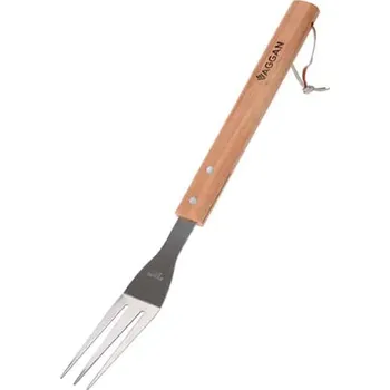 VAGGAN Grilovací vidlička 38cm - Nerezová ocel a dřevo