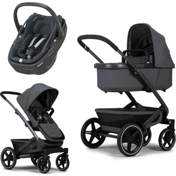 Kočárek Kombinovaný kočárek JOOLZ Geo3 Special 2023 s autosedačkou MC Coral 360, Pure grey